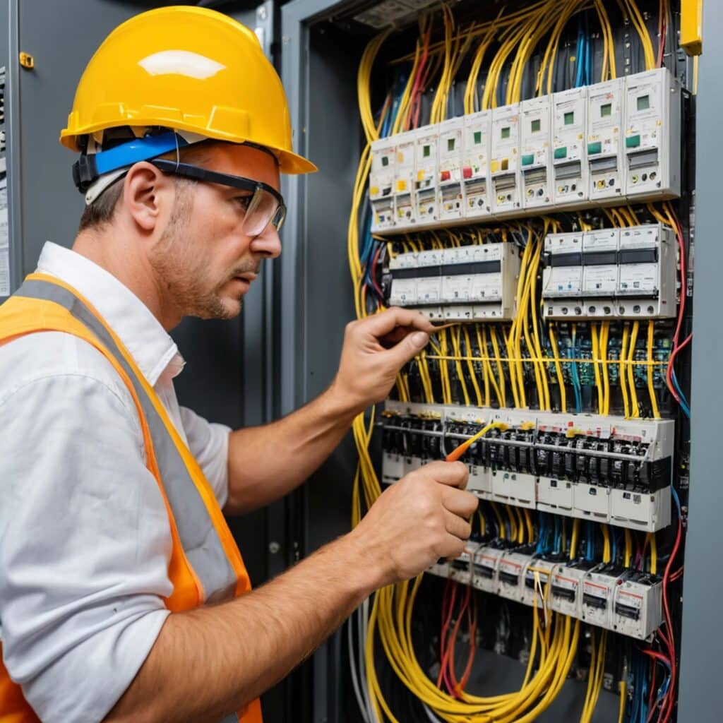 electrician at work